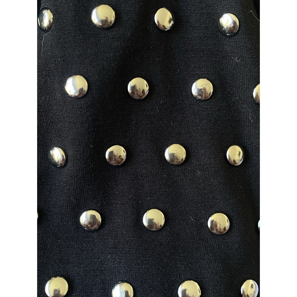 INC International Concepts Y2K Woman Black Studded Open Front Drape Vest Size 1X - Picture 7 of 7